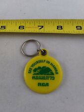 Vintage See Yourself In HAWAII 1979 RCA Keychain Key Chain Fob Ring Hangtag *QQ8 picture