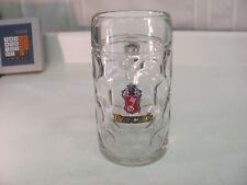 Vintage BECKS Product of Germany Dimpled Glass Heavy Beer Stein Holds - 1 Liter picture