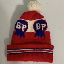 VINTAGE BP FARM AG SEED HAT WITH POM POM STOCKING CAP HAT picture