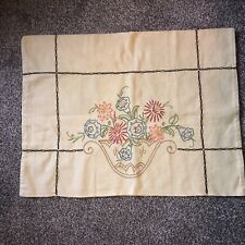 vintage embroidered pillowcase 21” x 16” Eric picture