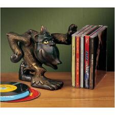 Foundry Cast Iron Unique Heavyweight Gorilla Bookend Doorstop CD Holder picture