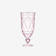 Official Starbucks Korea 2022 Sweet Love Heart Goblet Glass 414ml picture