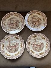 4 Victorian English Pottery-Royal Stafford Homeland Salad Plate 10806772 picture