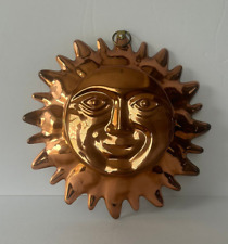 Vintage ODI Mold Wall Hanging Brass Look Sun Face Wall Decor picture