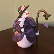 Snow Little’s Special Edition Rabbit 1998 Purple Coat & Bunny 5 1/2” Tall picture