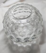Homco Clear Stacked Cube Design Hurricane Centerpiece Candle Lamp picture