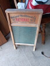 Vintage National Washboard Co. No. 512 Washboard with Victory Glass  picture