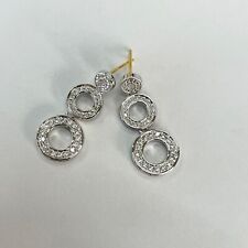 NEW Caviar Spark Collection Sterling Silver Triple Circle Drop Earrings  LAGOS picture