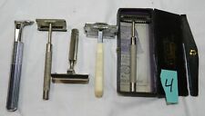 Lot 4 - 5 Vintage Safety Razors - Gillette, Christy, and Unknowns picture