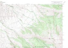 Tent Mountain, Nevada 1969 Vintage USGS Topo Map 7.5 Quadrangle Topographic picture