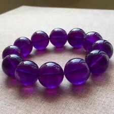 Natural Purple Amethyst Crystal Round Big Beads Healing Bracelet 20mm AAA picture