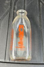 Vintage Sharon PA Milk Bottle Rusts Dairy Orange Print Cool Item picture