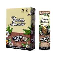Blazy Susan Tea Leaf Wraps Made with Real Black Tea, Chamomile, Cacao 25cts/Box picture