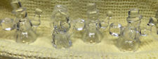 Biedermann Crystal Clear Glass Lot Of 4 Miniature Candle Holders Christmas VTG picture