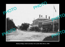 OLD LARGE HISTORIC PHOTO HAMLEY BRIDGE SOUTH AUSTRALIA VIEW OF MAIN STREET 1905 picture