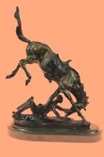 LEGENDS In BRONZE WICKED PONY by FREDERIC REMINGTON Marble Base Cowboy HORSE Art picture
