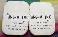 2 Different  1960’s Vari-Vue Man From Uncle Flicker Flasher Ring inserts NOS picture