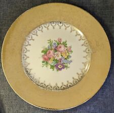 Vintage EDGEWOOD China 22k Gilt Gold  Porcelain Plate Flowers Floral Bouquet picture