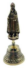 Our Lady of Charity Virgin Mary Catholic Design 6-1/4' Brass Hand Bell picture