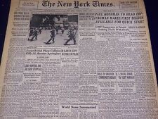1948 APRIL 6 NEW YORK TIMES - POLICE STRIKE IN EGYPT KILLS 20 - NT 3538 picture