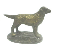  Brass Irish Setter Dog nice patina English Brass Hunting Retriever  12 oz. picture