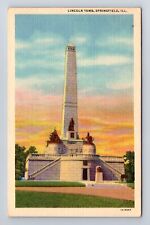Springfield IL-Illinois, Lincoln Tomb, Antique, Vintage Souvenir Postcard picture