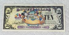 2009-T Block. $10 Disney Dollars. Make A Wish. Disney Store. CU. picture