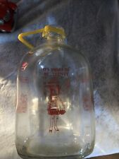 RARE FOUR SIDED Vintage Borden’s One Gallon Glass Milk Bottle Jug SQUARE ELSIE picture