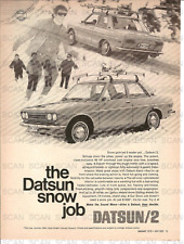 1970 Datsun/2 Vintage Magazine Ad  Automobile 'The Datsun Snow Job' picture