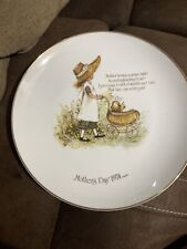 Vintage Holly Hobbie Mothers Day 1974 Collectible Plate COMMEMORATIE EDITION picture
