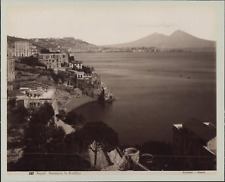 Giorgio Sommer, Italy, Naples, Panorama by Posillipo vintage albumen print Ti picture