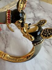 Mickey and Minnie Bracelet Bradford Exchange Clamper Charm Signed Disney picture