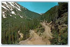 c1960's Old Fall River Road Switchbacks Estes Park Grand Lake Colorado Postcard picture