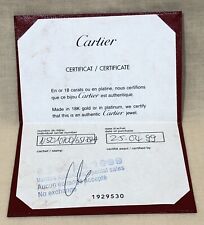 CARTIER Jewellery 18k Gold Platinium Certificate Jewelry Original Cartier OEM / picture