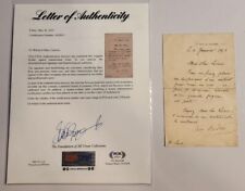 Auguste Rodin Signed Letter Artist Sculptor Autograph PSA DNA Auto Rare picture