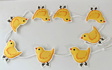 NEW ASHLAND EASTER GARLAND PUFFED CHICKS HOME DECOR  6 FT  picture