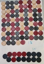 Lot of 84 VERY Antique Vintage Smooth Clay Poker Chips + 15 Larger Smooth Chips picture