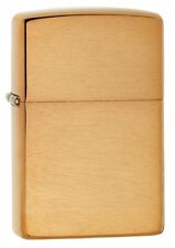 Zippo 204B, Classic Brushed Brass Finish Lighter, Full Size, (PL) Pipe Insert picture
