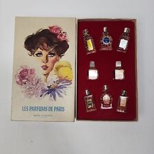 Vintage Boxed Set of 8 Mini Perfumes  Les Parfumes De Paris  Charles V Parfumeur picture