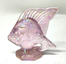 Fenton Art Glass Pink Glass Sunfish Fish Figurine picture