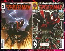 Miles Morales Spider-Man #1 2022 & #2 Variant 2023 - Lot 2 KEYS Both NM+ picture