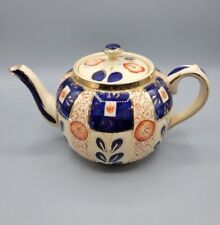 Vintage Sudlow’s Burslem England Gaudy Welsh Teapot picture