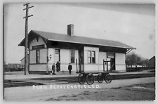 Pennsylvania Railroad Train Depot GARFIELD Ohio OH Mahoning County RPPC Postcard picture
