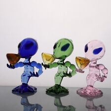 Factory Wholesale & Retail Assorted 4 Color Bong Glass Alien Style Hand Pipe picture