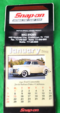 2001 Snap On Tools Mike Brown Elizabethtown PA Classic Cars Pin Up Calendar picture