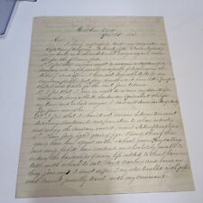 1863 Civil War Letter Of Resignation W picture