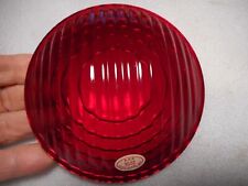 Vintage NOS Kopp Glass 5 L 3 1/2 F Red Railroad Lantern Glass Lens picture