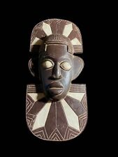 African Mask Ashanti Queen Wood Ghana Handmade Queen Mask--7055 picture