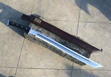 Custom Handmade Carbon Steel Blade Survival Machete Sword - Hunting - Camping picture