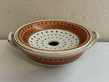 Antique Copeland Spode Porcelain Face Cloth Wash Dish Greek Key & Floral Design picture